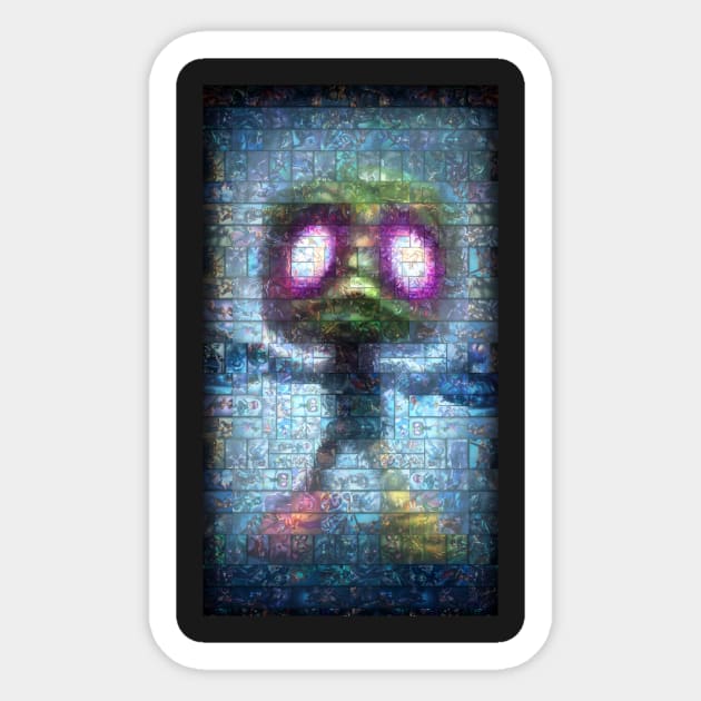 Amumu  Mosaic Portrait 3 Sticker by nowtfancy